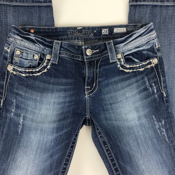 🔴SOLD Miss Me Womens Easy Straight Jeans 28 - Picture 5 of 8